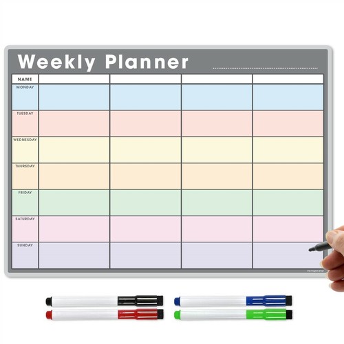 Magnetic weekly planner - planner, +
