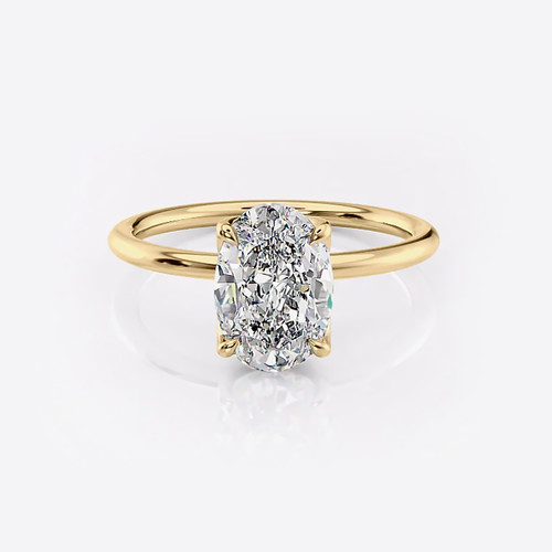 18k yellow gold ring - yellow,