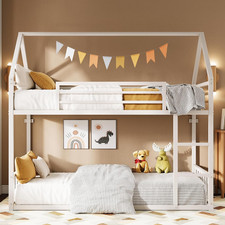Space-Saving White Twin Over