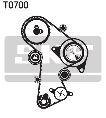 Water pump timing belt kit - timing,