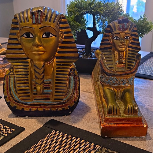 Egyptian pharaoh bust - bust, sphinx