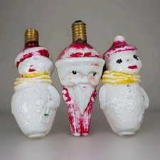 3 x Vintage Milk Glass Figural