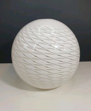 Vintage murano hand blown glass globe round ceiling light shade pendant swirl