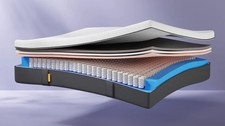 Emma Luxe Cooling Mattress (King 150 x 200cm)  Hybrid Design with Pocket Springs