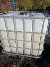Used - IBC for transporting or storing various materials -1000L
