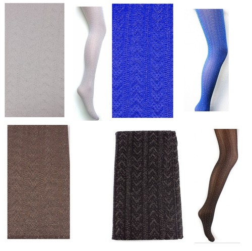 Women silver lurex tights - women,