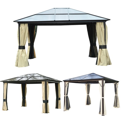 Hardtop gazebo canopy with - canopy,