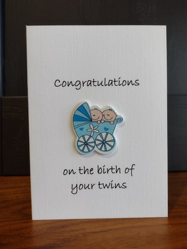 Handmade greeting card birth - handmade,