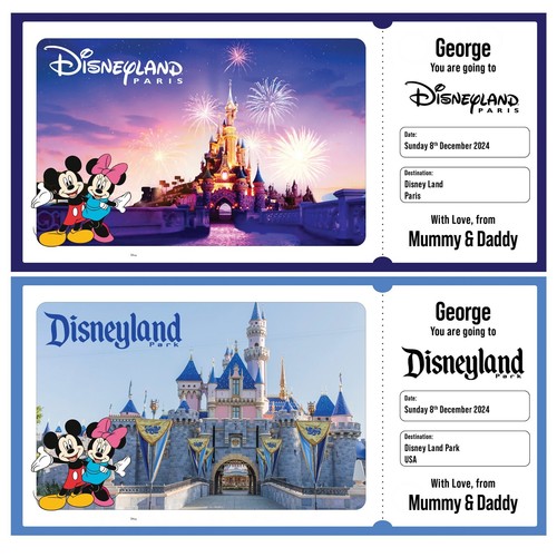 Personalised disneyland ticket - personalised,