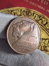 Bronze coronation medal - g.b,