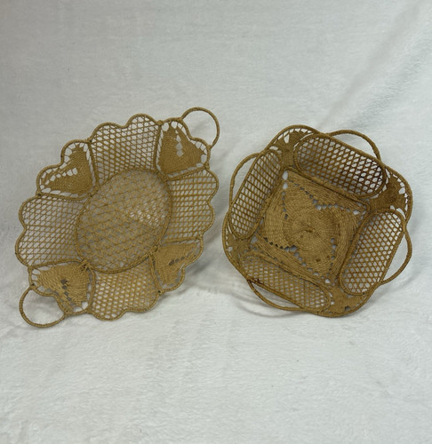 Set vintage hand woven - set, 2