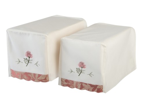 Embroidered flower pair - flower,