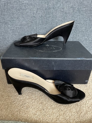 Prada black satin - black,