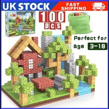100Pcs Magnetic Building Tiles