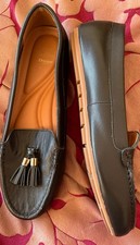 Dune Size UK 6 Black Leather