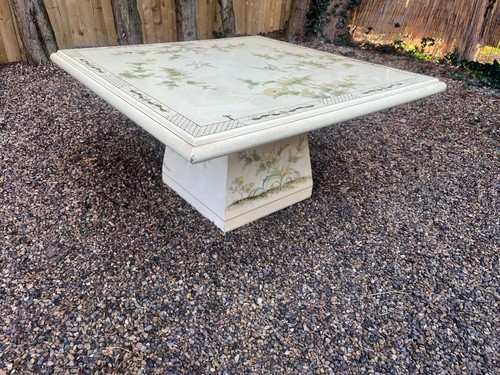 Vintage cream lacquered square - cream,