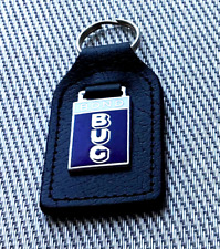 BOND BUG  BLACK LEATHER  CAR KEYRING / KEY CHAIN