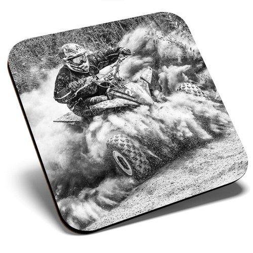 Square single coaster - single, bw