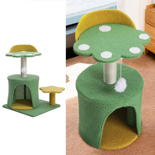 Scratching cat tree post - cat,