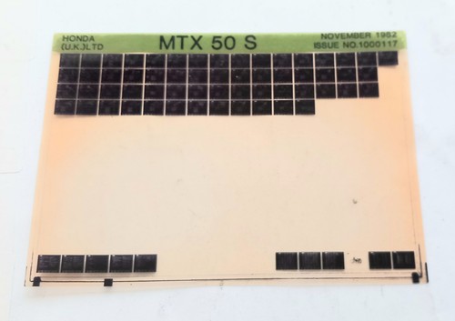 Honda mtx spare parts - honda,