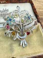 Vintage Flower Bouquet Brooch