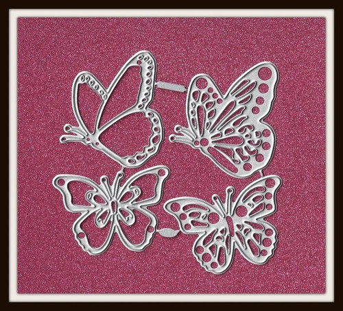 Set butterflies metal - butterflies,