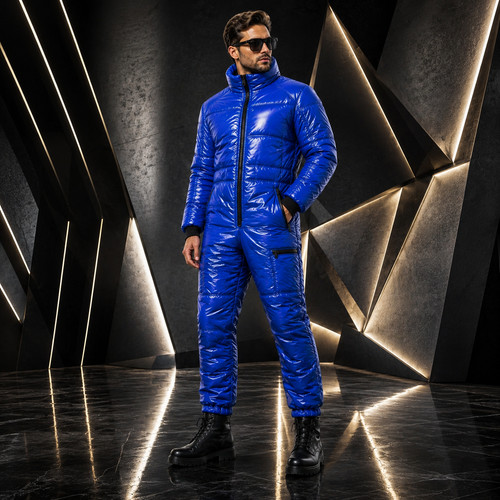 Mens royal blue - blue, shiny