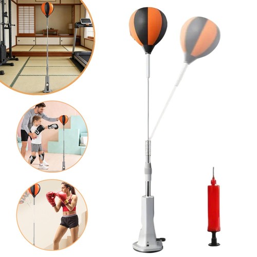 Punching bag stand height - bag, w/stand,height