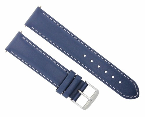 18mm blue leather replacement - 18mm,