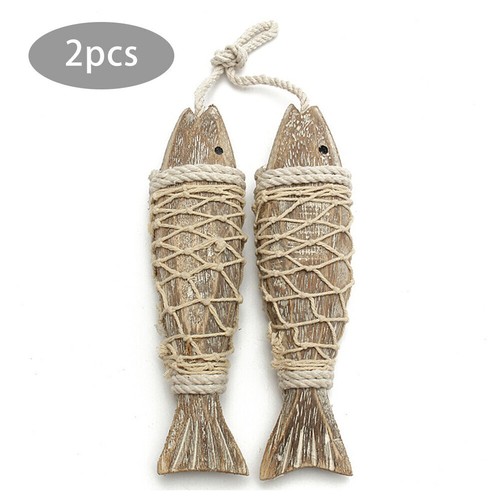 Nautical sea theme wooden - 2x,