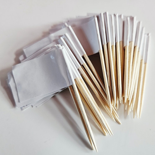 White cocktail stick - white,