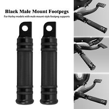 Knurled Rear Male Mount Foot Pegs Fit For Harley Sportster Dyna Softail Touring