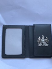 ID Holder / Warrant Card Wallet with U.K. Coat of arms Crest