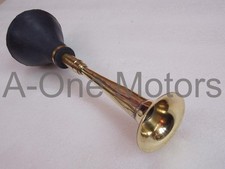 Brass Bulb Horn Clown Straight Reproduction For Antique Old Car Taxi