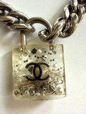 Authentic chanel silver metal - authentic,