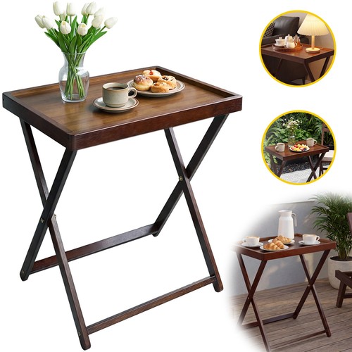 Folding outdoor side table - side,