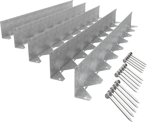 Galvanised steel border lawn - galvanised,
