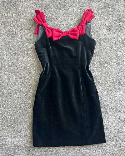 Vintage 80s black - black, velvet