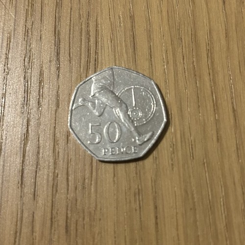 50p coin rare football 2004 - rare,