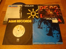 The Police 5 x 7" single VG+  1 blue vinyl