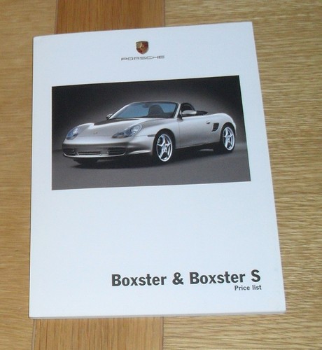 Porsche boxster price list - porsche,