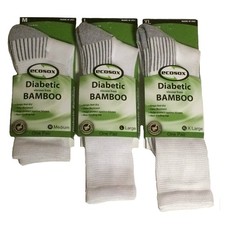 One Pair Diabetic White/Grey