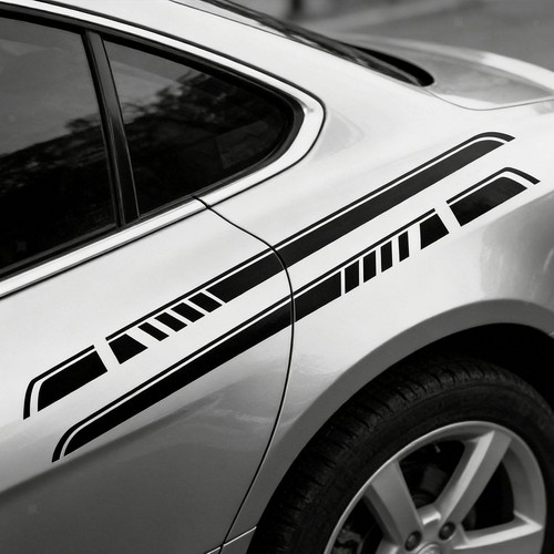2pcs car body side stickers - car,