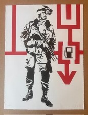 Blek Le Rat Shock & Awe ORIGINAL 2007 Signed Screenprint of 150 +COA Banksy