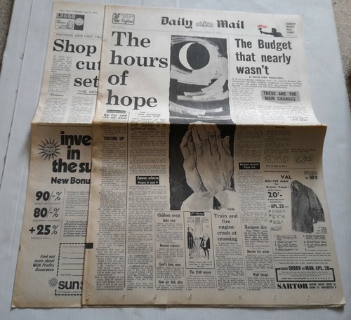 Daily mail newspaper april - newspaper,