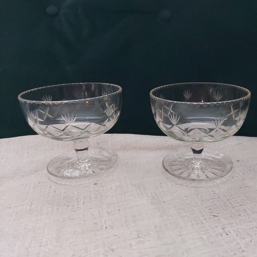 Vintage crystal cut glass - vintage,