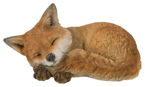 Fox cub sleeping - cub, lifelike