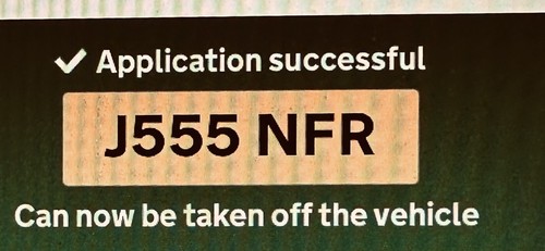 Personalised car registration - personalised,