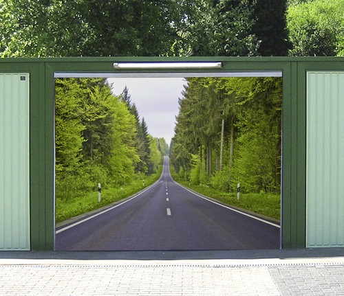 Forest highway n022 garage - highway,