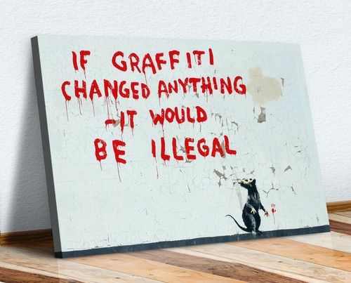 Banksy canvas wall art print - canvas,
